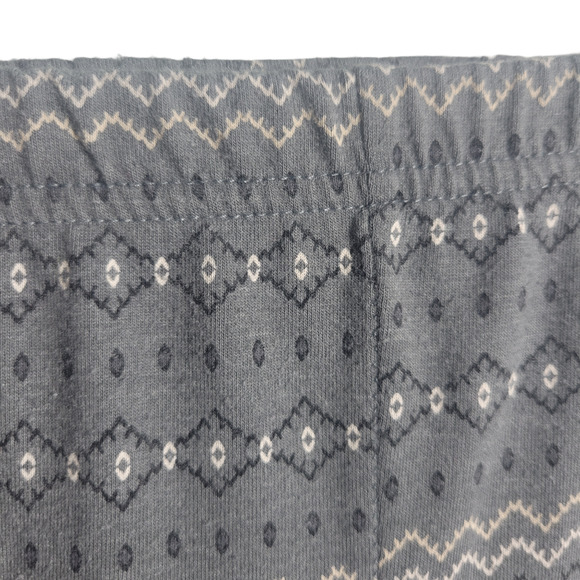 Old Navy Fair Nordic Isle Gray White Comfy Soft Pajama Fitted Leggings Sz M - Picture 3 of 6